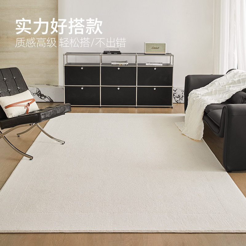 真防水防污地毯客厅2025新款轻奢高级感奶油风免洗可擦隔音地垫