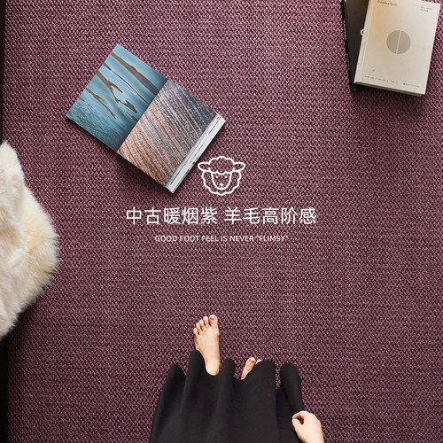 中古风进口羊毛地毯免洗可擦