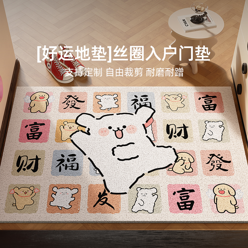 【耐脏免洗】丝圈入户地垫