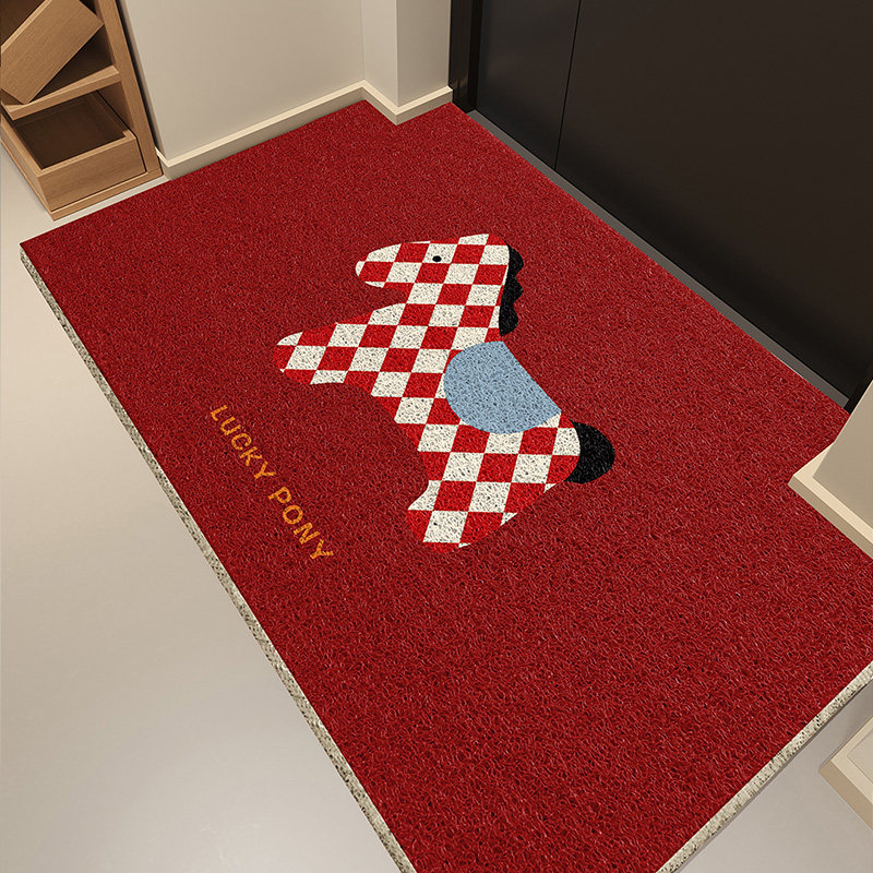 入户玄关地垫2026新款马年卡通门垫高级地毯进门新年脚垫红色丝圈,居家布艺,入户地垫,淘宝优惠券,粉丝福利购,淘宝优惠卷