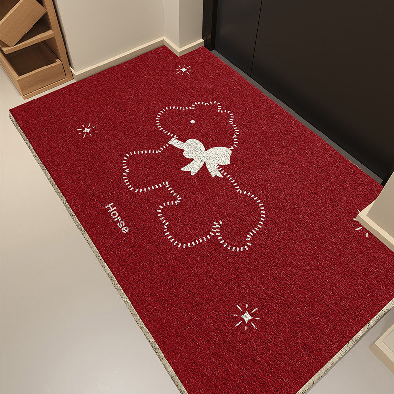 入户玄关地垫2026新款高级卡通马年门垫红色丝圈地毯进门专用脚垫,居家布艺,入户地垫,淘宝优惠券,粉丝福利购,淘宝优惠卷