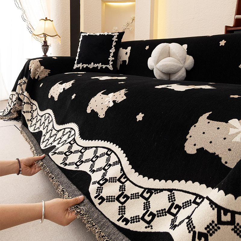 新款高级感沙发盖布巾四季通用雪尼尔防滑沙发垫防猫抓全包套罩毯,居家布艺,沙发套,淘宝优惠券,粉丝福利购,淘宝优惠卷