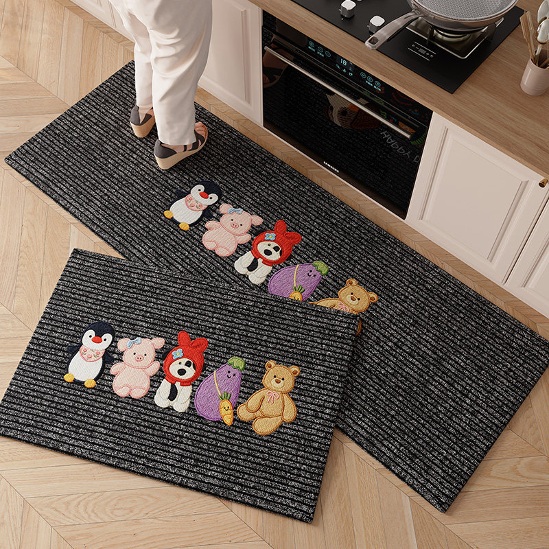 防滑防油厨房地垫可擦免洗吸水吸油脚垫2026新款家用耐脏网红地毯,居家布艺,厨房地垫,淘宝优惠券,粉丝福利购,淘宝优惠卷