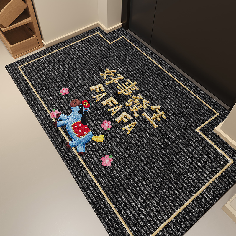 新款防滑耐脏高级感入户地垫