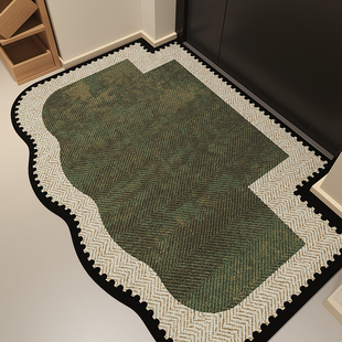 地垫入户专用门垫2025新款 高级感进门耐脏防滑家用玄关脚垫中古风