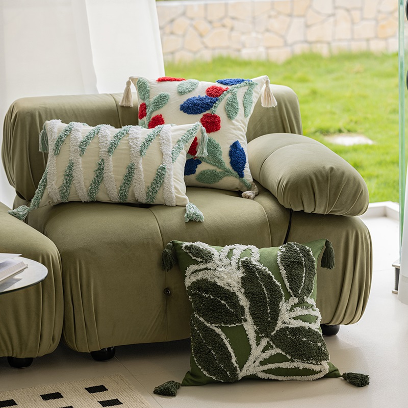 侘寂波西米亚风抱枕毛绒抱枕套