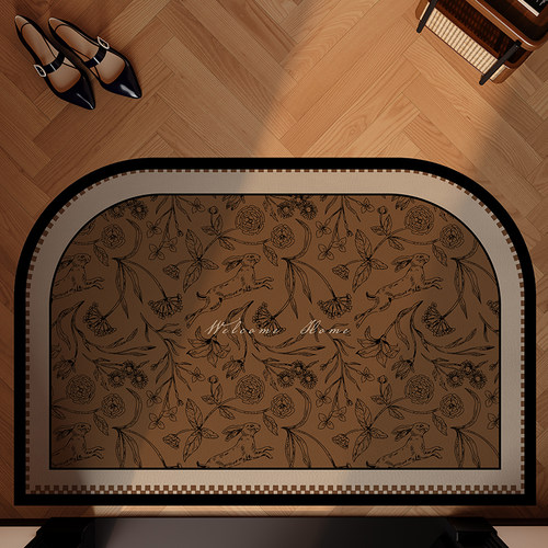 可裁剪入户门地垫2024新款pvc可擦免洗门垫皮革门口地毯耐脏防滑