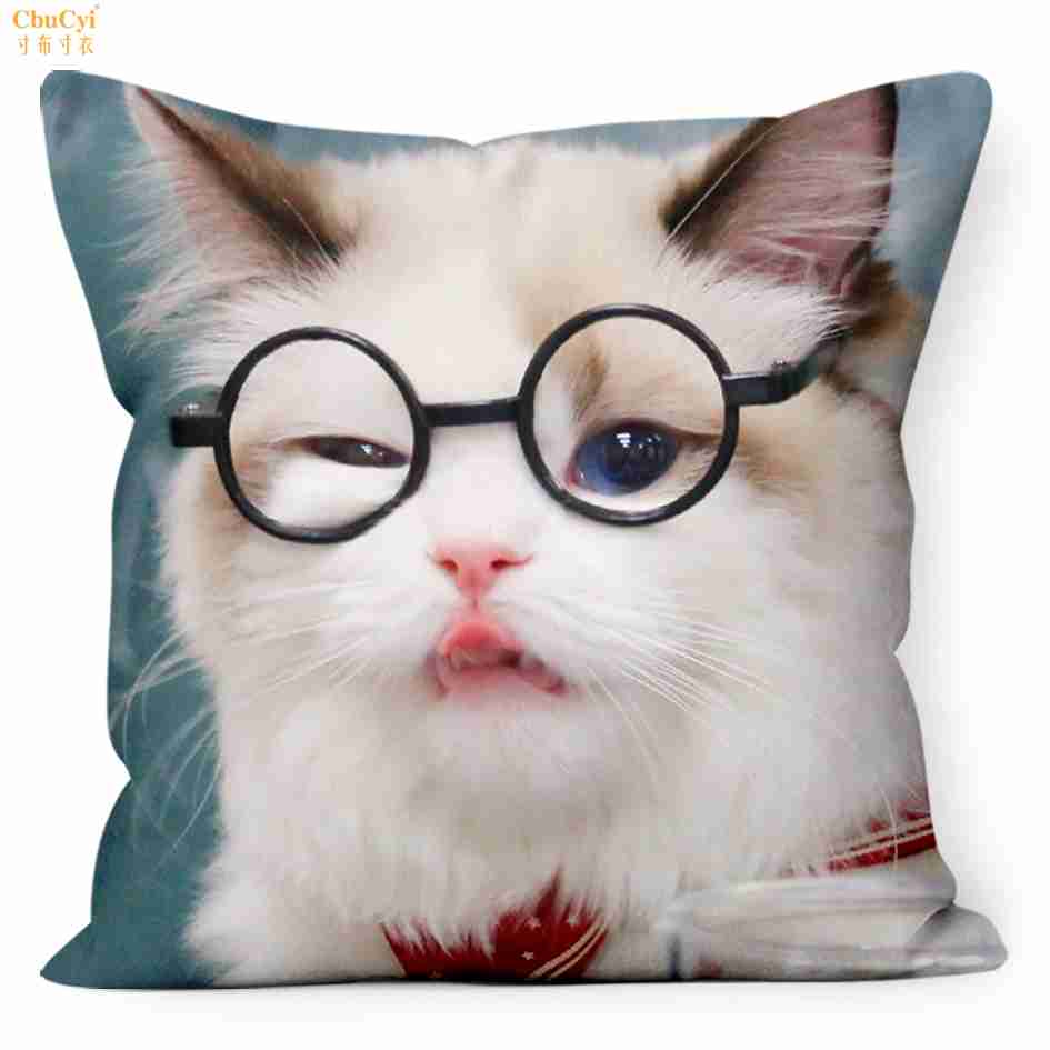 猫咪抱枕头定制来图定做照片双面diy宠物图案靠枕女卡通萌萌可爱|ruв категории домашний ткань, подушка/подушка - от Buy2taobao.com для оказания профессиональной услуги покупки агента Taobao