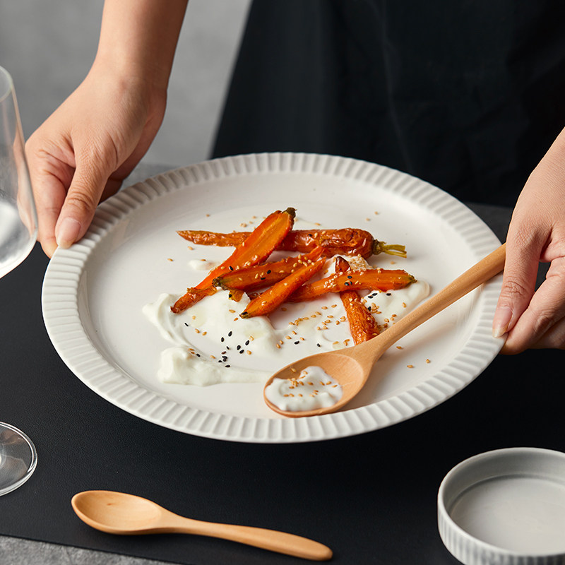 即物釉下彩陶瓷圆盘餐具2025新款家用菜盘商用平盘好看的盘子浅盘,餐饮具,盘,淘宝优惠券,粉丝福利购,淘宝优惠卷