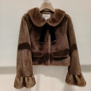 顺丰包邮AIVEI/艾薇国内专柜正品代购2025冬季新时尚皮草XRV7P10B