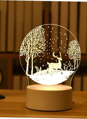 Christmas Decorations for Home Tree Elk Christmas 3D Acryli1
