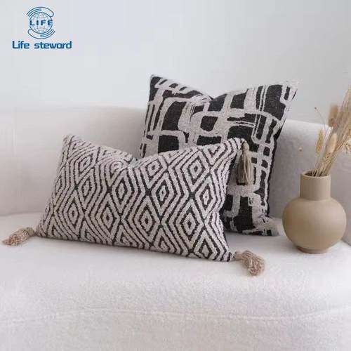 Geometry Throw Pillowcase Sofa Waist Retro Cushion Cover