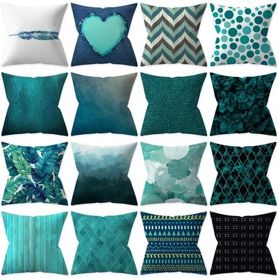 Teal blue pillow cushion cover best selling nordic style 抱
