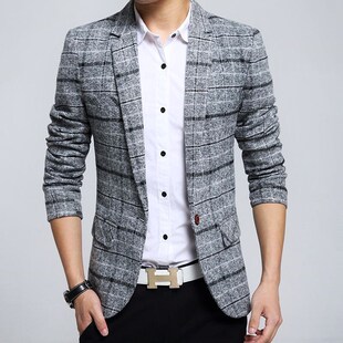 suit blazer jacket casual knitted suits Men 男西装