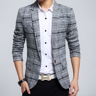 男西装Men s suits knitted casual suit jacket im n blazer