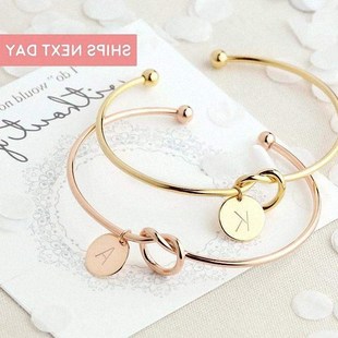 Knotted Bracelet 26 English Letter Bracelets英文字母打结手1