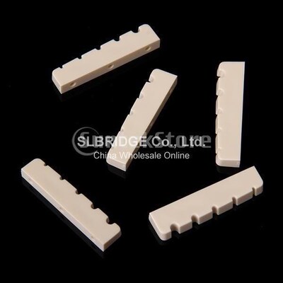 5 String Electric Guitar Bass Ivory Slotted Nut