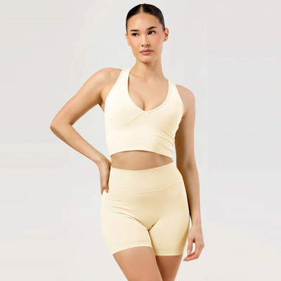 瑜伽套装紧身背心运动短裤九分裤