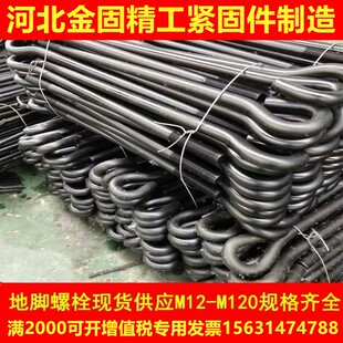 Q345B地脚螺丝地脚螺栓预埋地脚螺栓M20M24M27M30M33M36M39M42M4