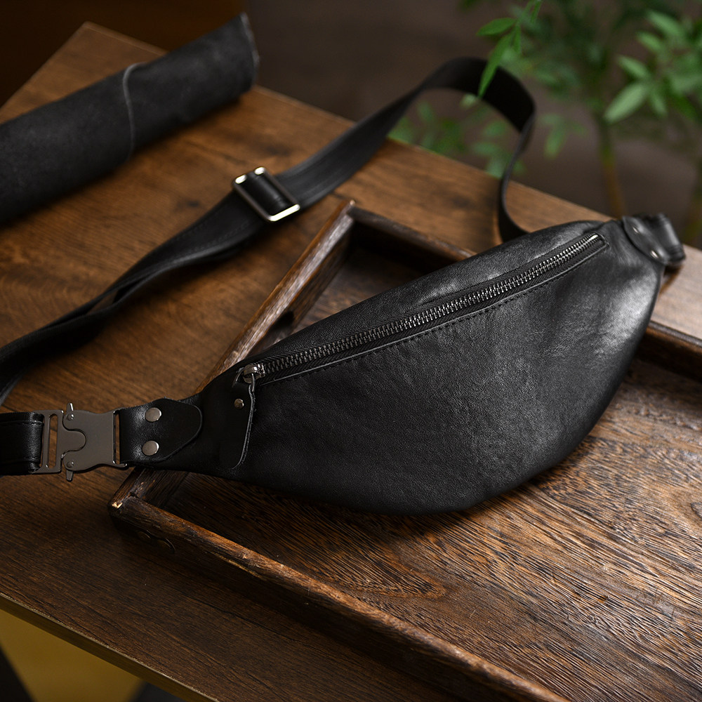 真皮腰包男多功能斜挎胸包休闲运动户外牛皮包黑色9037,箱包皮具/热销女包/男包,男士包袋,淘宝优惠券,粉丝福利购,淘宝优惠卷