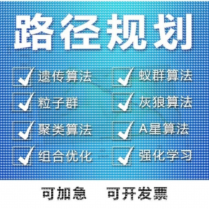 matlab路径规划遗传蚁群蜂群狼群算法代编python强化学习组合优化
