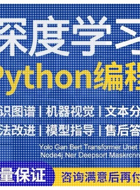 深度学习python代做路径规划图像处理机器学习强化学习图神经网络