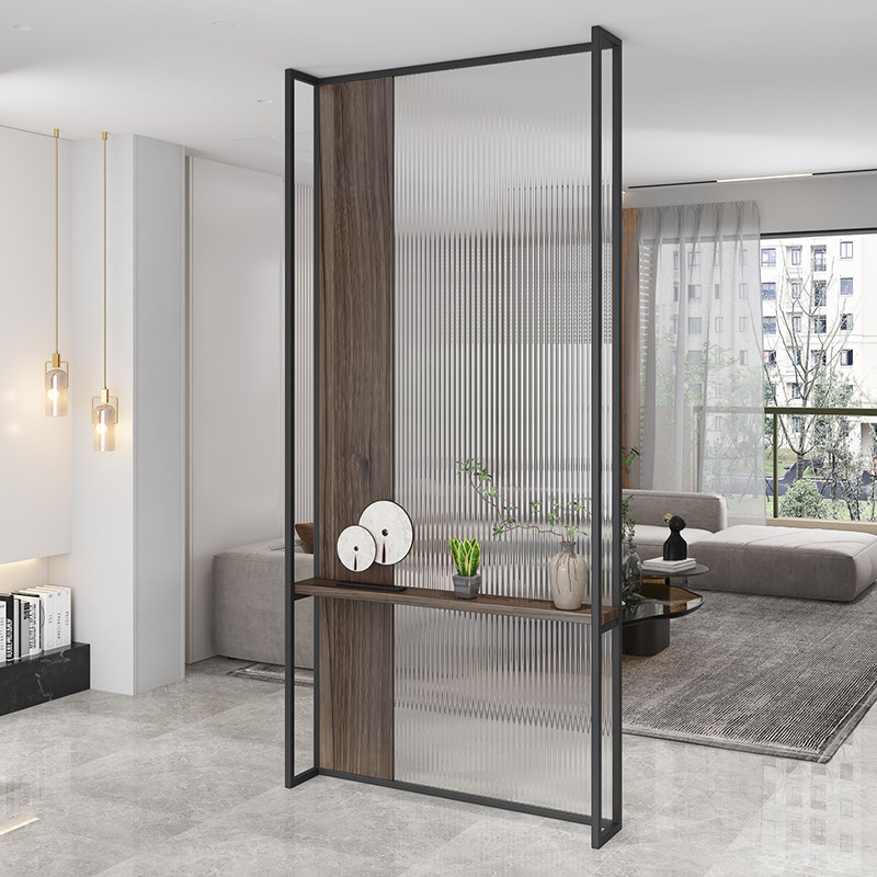 轻奢屏风隔断客厅遮挡入户玄关柜办公室实木格栅简约阳台玻璃座屏,住宅家具,座屏,淘宝优惠券,粉丝福利购,淘宝优惠卷
