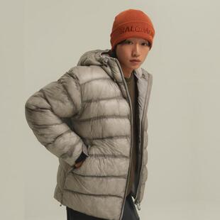 代购SALOMON萨洛蒙男士羽绒服保暖防风轻便保暖外套连帽长袖