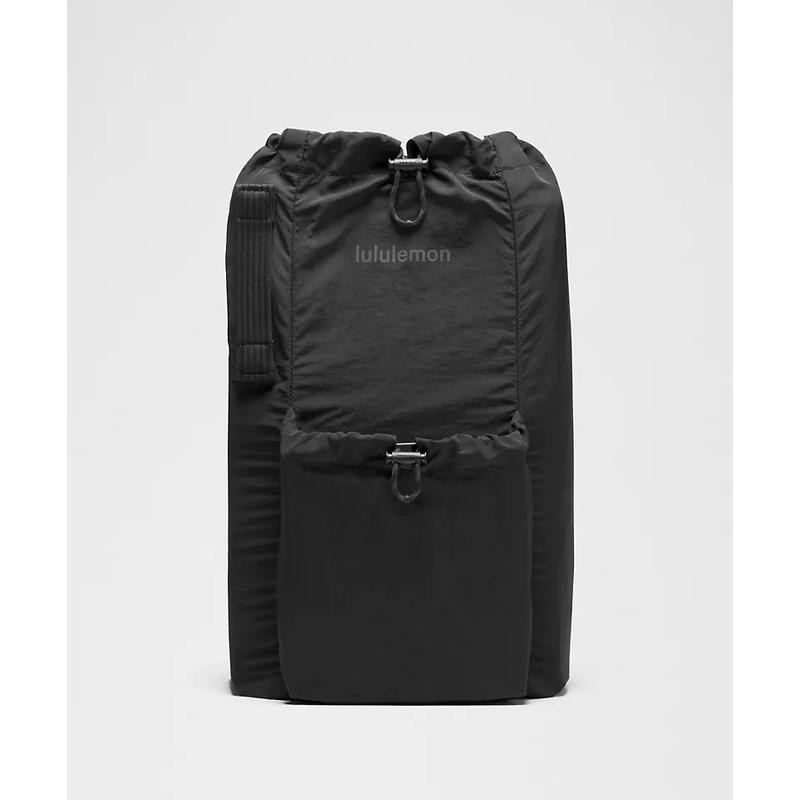 海外代购lululemon/露露乐蒙男女双肩背包两用转换抽绳开合轻量图片