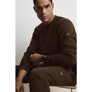 代购ALO YOGA男士运动卫衣透气易叠穿舒适贴身轻量华夫格纹理