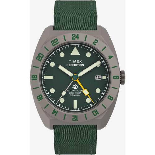 海外代购Timex/天美时男士手表欧美腕表日历显示潜水防水钛金属