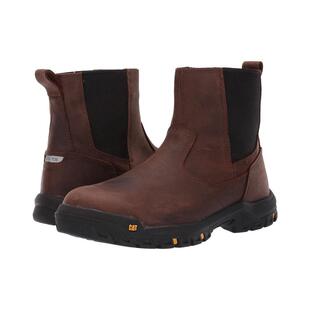 代购CATERPILLAR男士工装靴防滑耐油抗冲击电绝缘切尔西靴