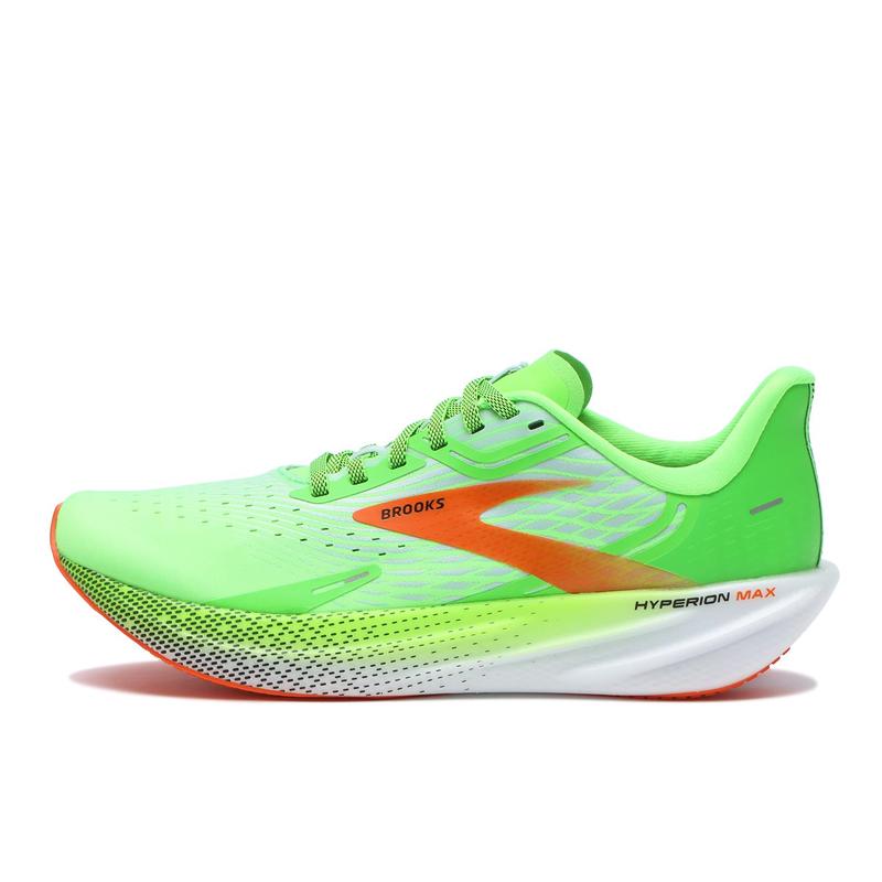 Brooks/布鲁克斯HyperionMax跑步鞋男缓震回弹轻量训练竞速绿灰运