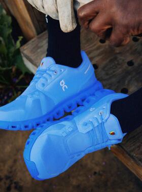 代购ON Cloud 6 SHF昂跑联名男女跑步鞋缓震稳定支撑运动鞋海港蓝