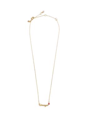 代购kate spade NEW YORK女士项链精致浪漫简约优雅金色字母吊坠