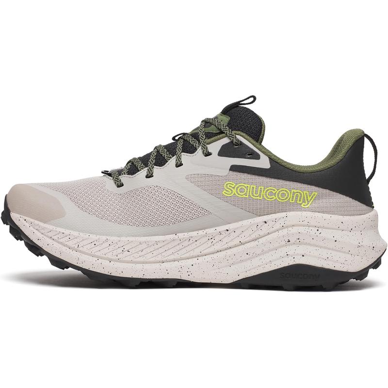 SAUCONY索康尼男士越野跑鞋缓震回弹稳定跑鞋低帮系带户外鞋