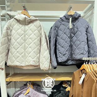 S门店新款 保暖防风抗寒耐磨加厚面包服户外情侣连帽复古菱格棉服