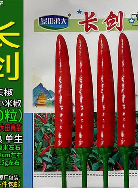长剑500粒红色色小米椒朝天椒种子孑籽辣椒蔬菜春夏秋播特辣超辣