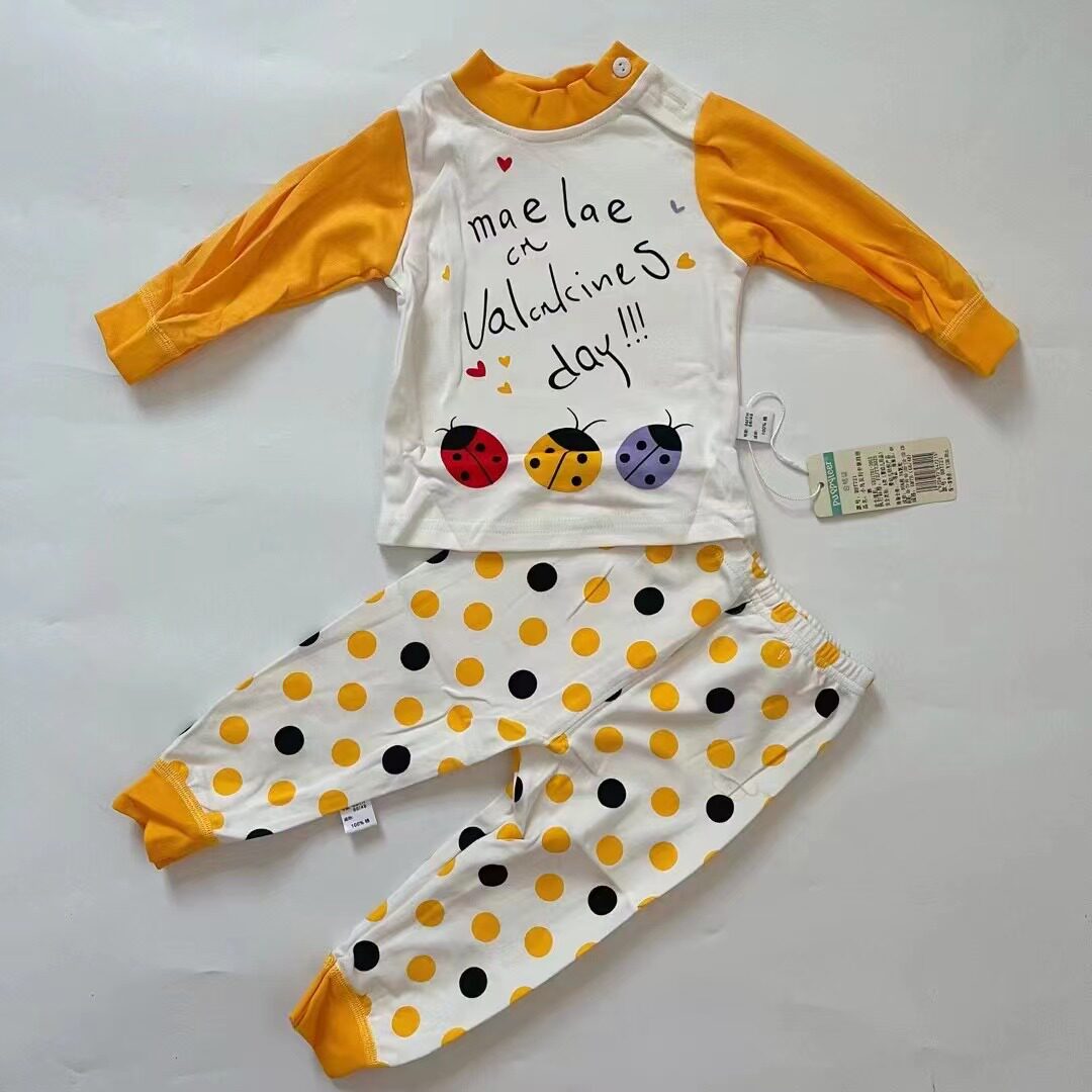 博比特婴儿秋冬纯棉打底套餐男女宝宝纯棉保暖家居服婴幼儿家居服