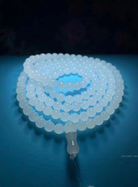 贝壳手串108颗毛衣项链吊坠珠链男女手链生日礼物多层白玉5mm138