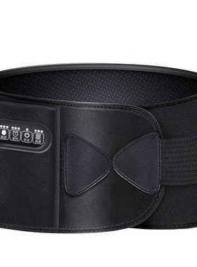 恒适（Hengshi）腰部按摩器电加热护腰带充电便携震动男黑色四键[