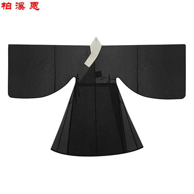 柏溪恩道袍居士服惜物国风馆明制汉服色纱质男女简约白菜汉服八色