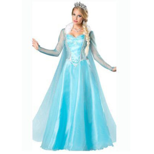 圣诞节服装cosplay冰雪奇缘艾莎公主裙演出服万圣节化装舞会服装