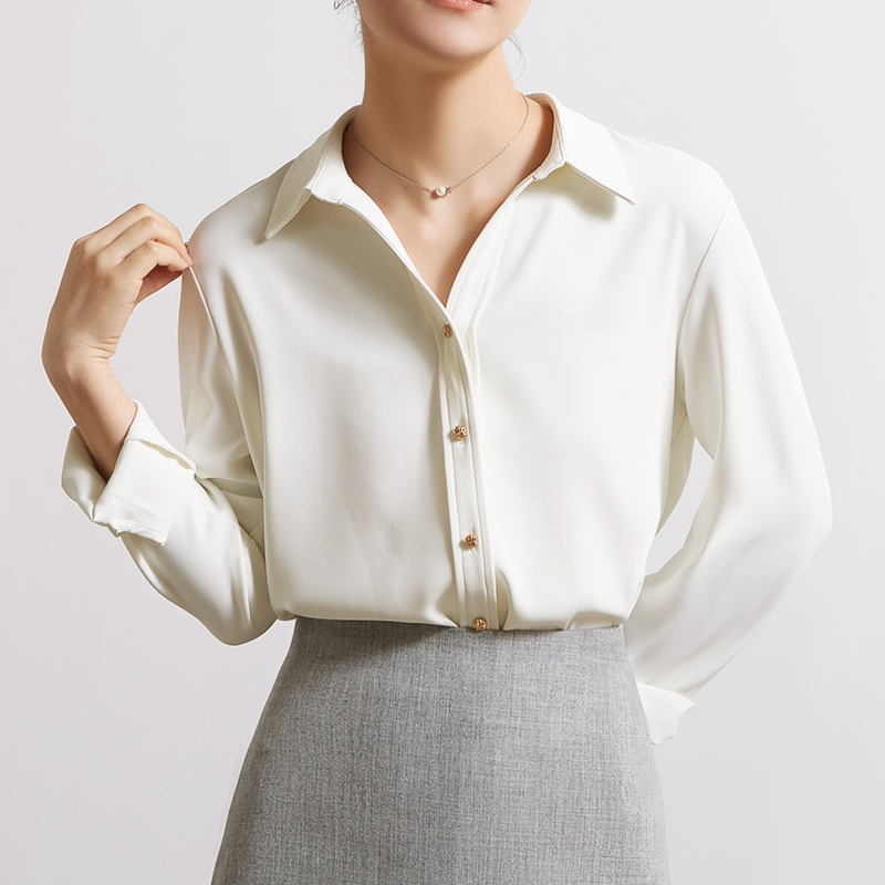 CHICBLISS通勤长袖金属扣衬衫女