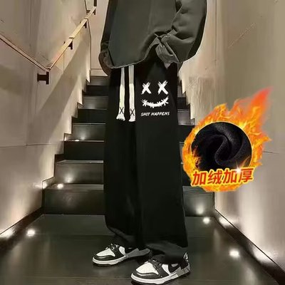 男款大码裤子长裤男胖子秋冬季肥胖加肥加大300斤男士显瘦休闲裤