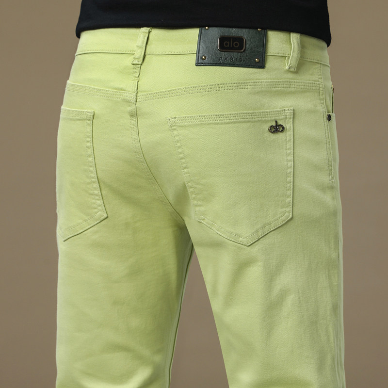 高端牛仔裤男修身小直筒春夏季2026新款弹力休闲男裤子薄款长裤男