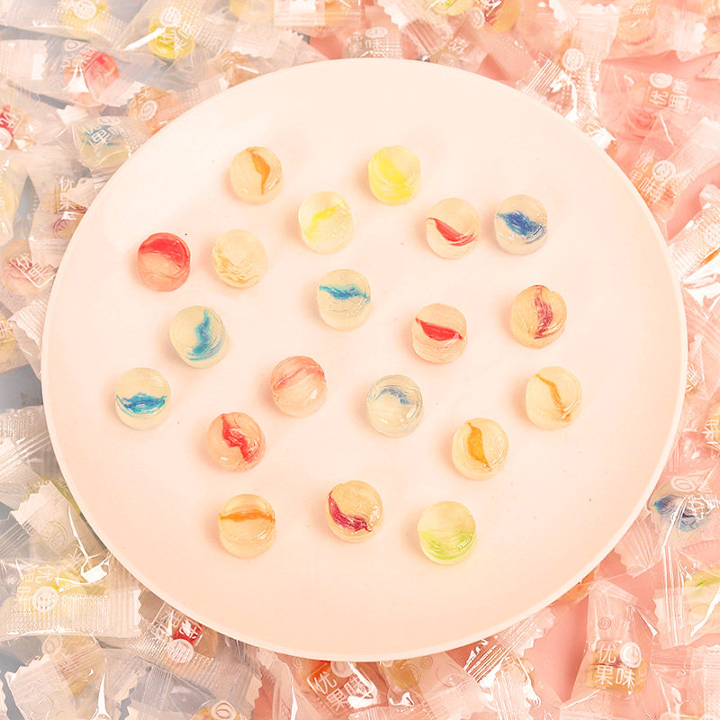 网红高颜值果味硬糖休闲招待创意解馋小零食酸甜糖果喜糖散装发批