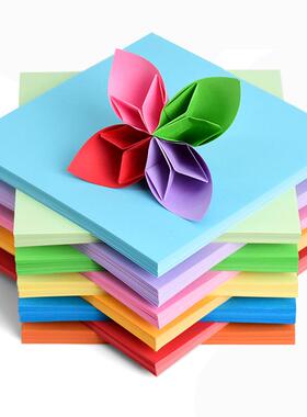 儿童手工彩色折纸正方形幼儿园千纸鹤纸a4彩纸diy材料长方形彩纸