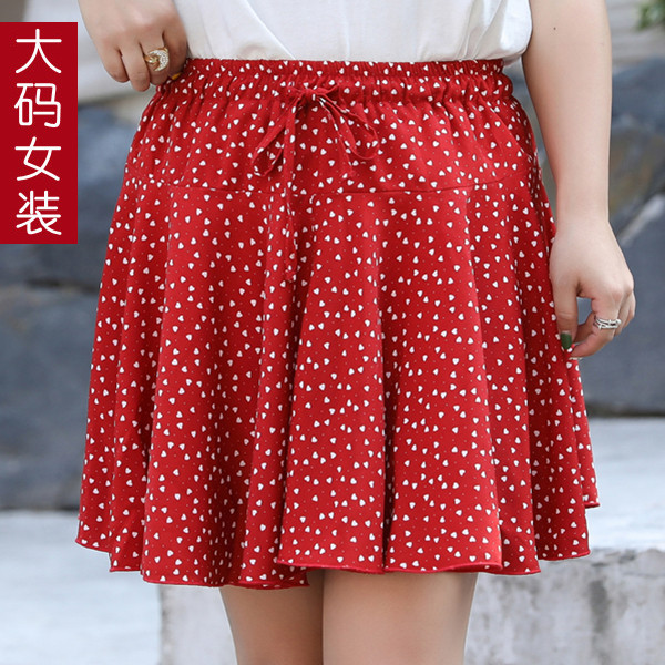 Add fertilizer XL Women's wear Summer wear Korean Edition Fat sister Show thin Chiffon skirt Emptied Even hakama Short skirt SQin the Women's clothing/Boutique , Skirts  category - from Buy2taobao.com to provide professional Taobao agent buy service