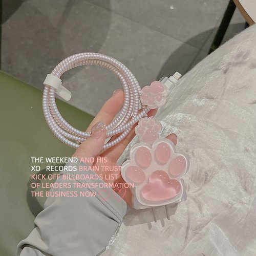 华为充电头保护套猫爪